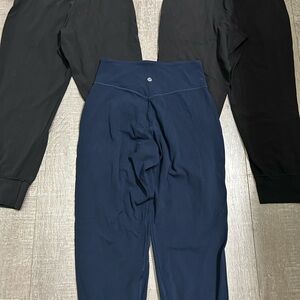 Lululemon Athletica Black and Navy Track Pants